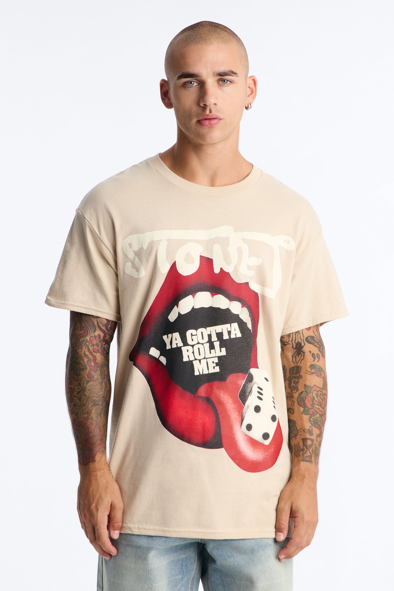 تيشيرت واسع Rolling Stones Ya Gotta Roll Me