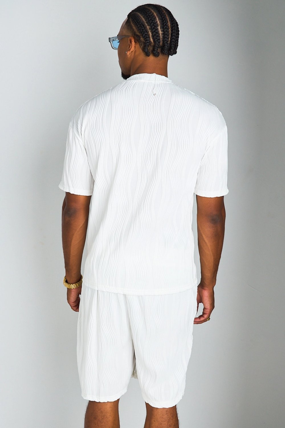 Ensemble t-shirt et short fluide blanc