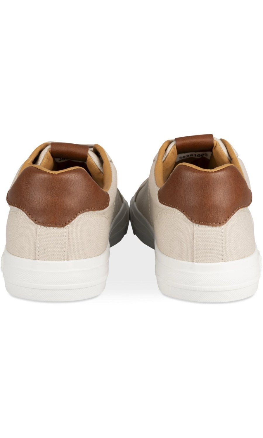 Baskets toile b col camel beige