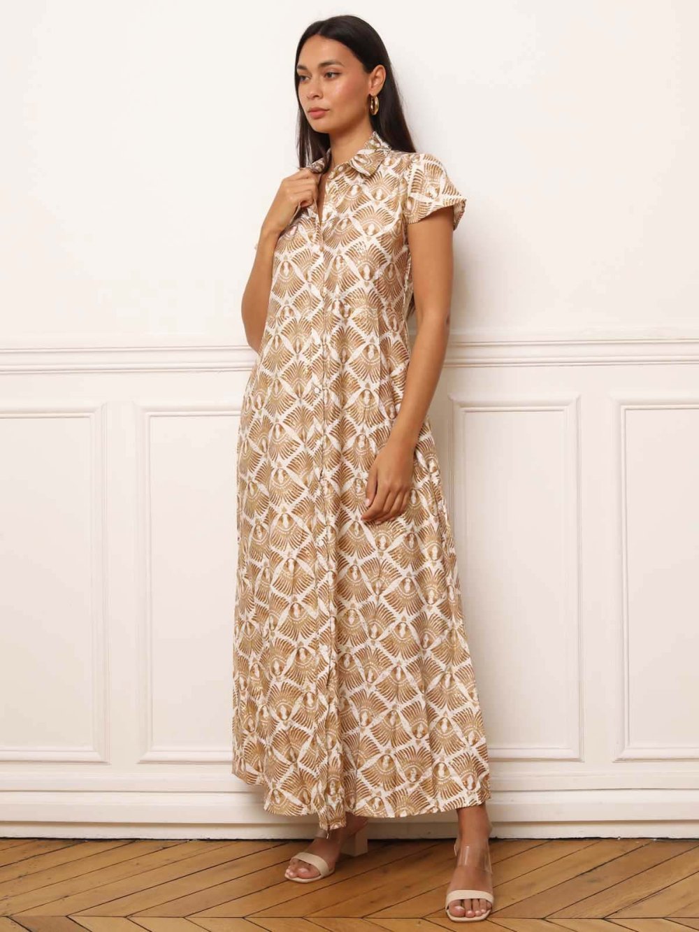 Robe chemise twila b motifs ethniques