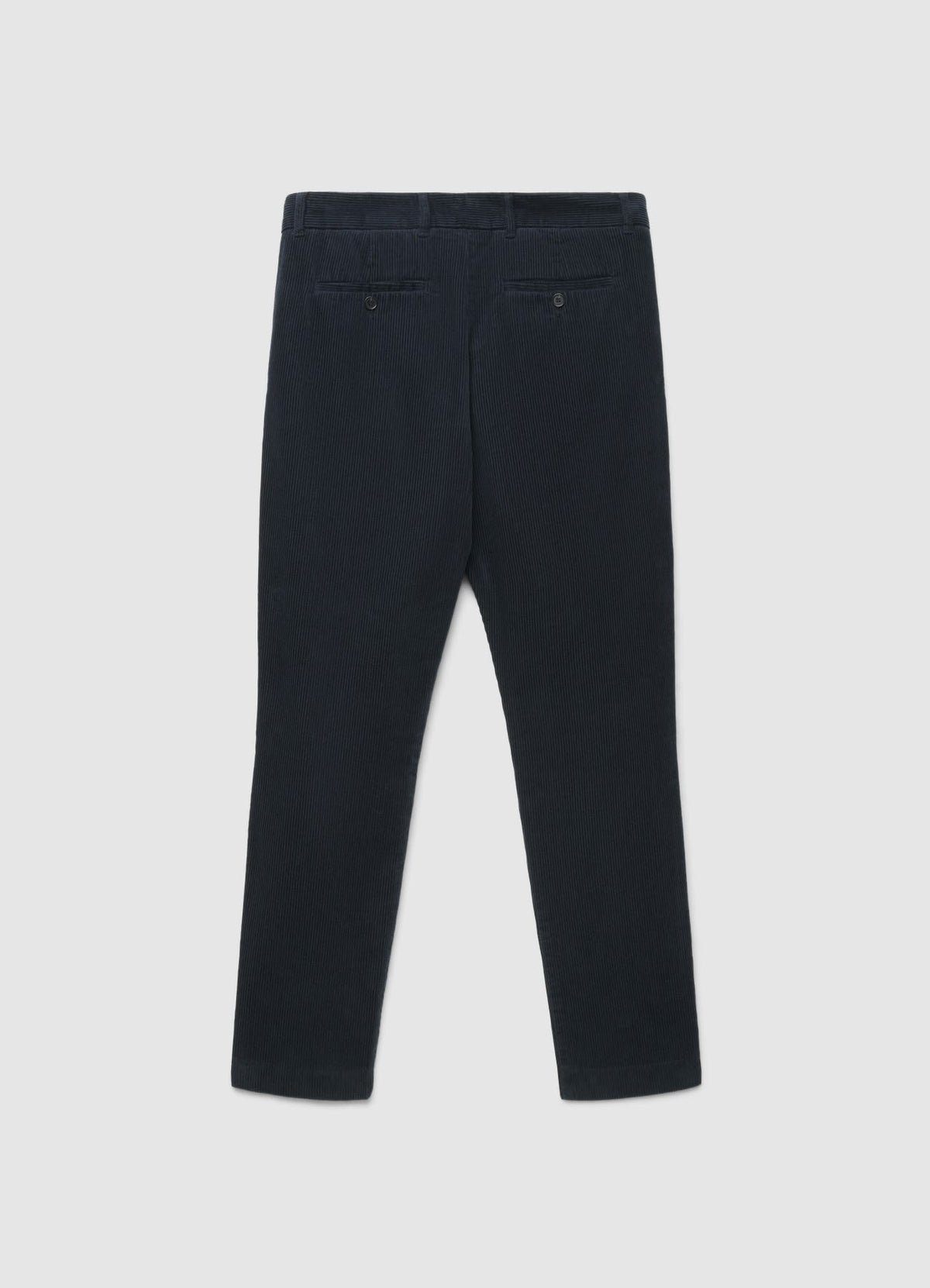 Double-pleat corduroy trousers