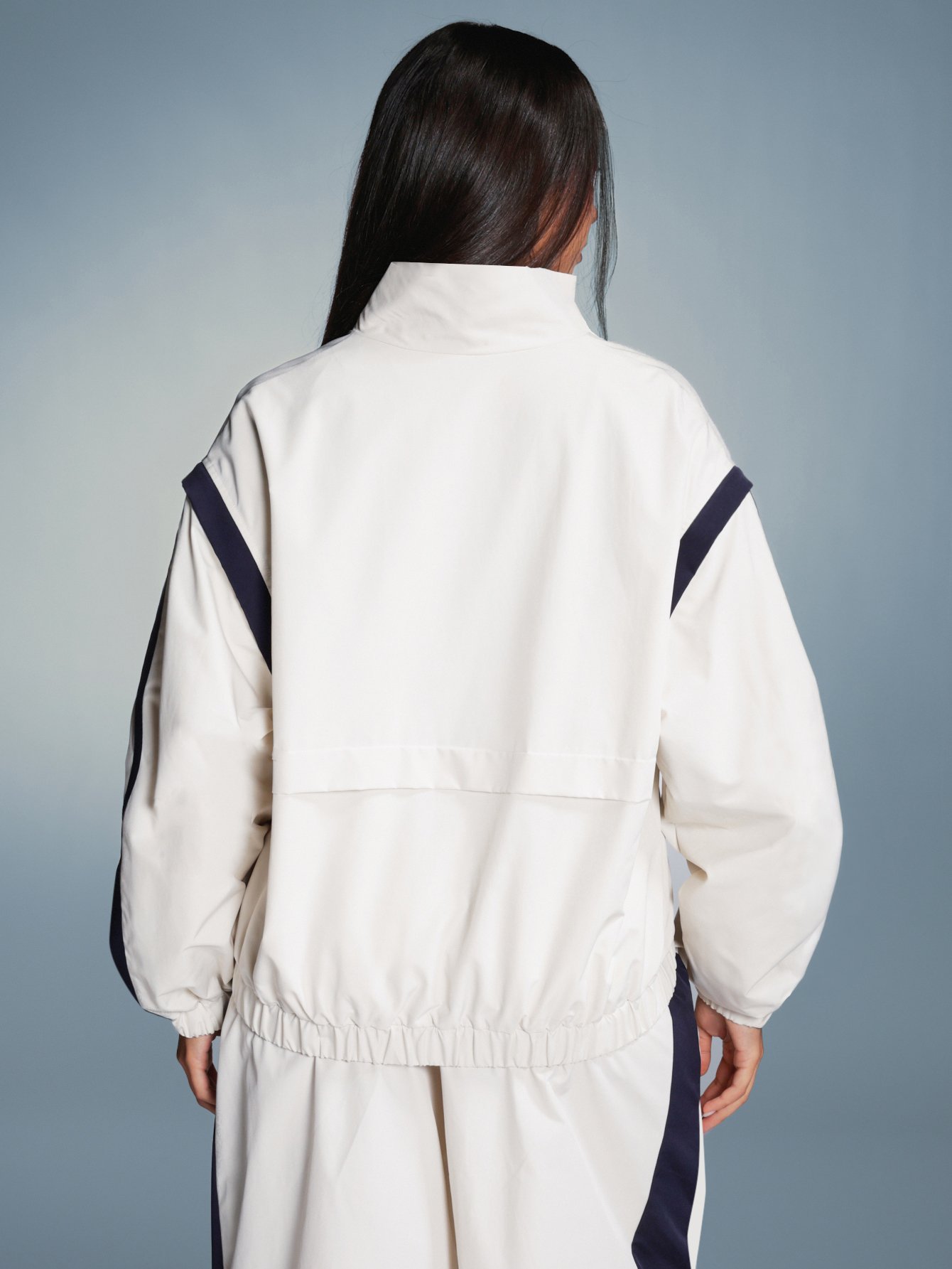 Veste coupe-vent oversize b sensla w khet mkhalef