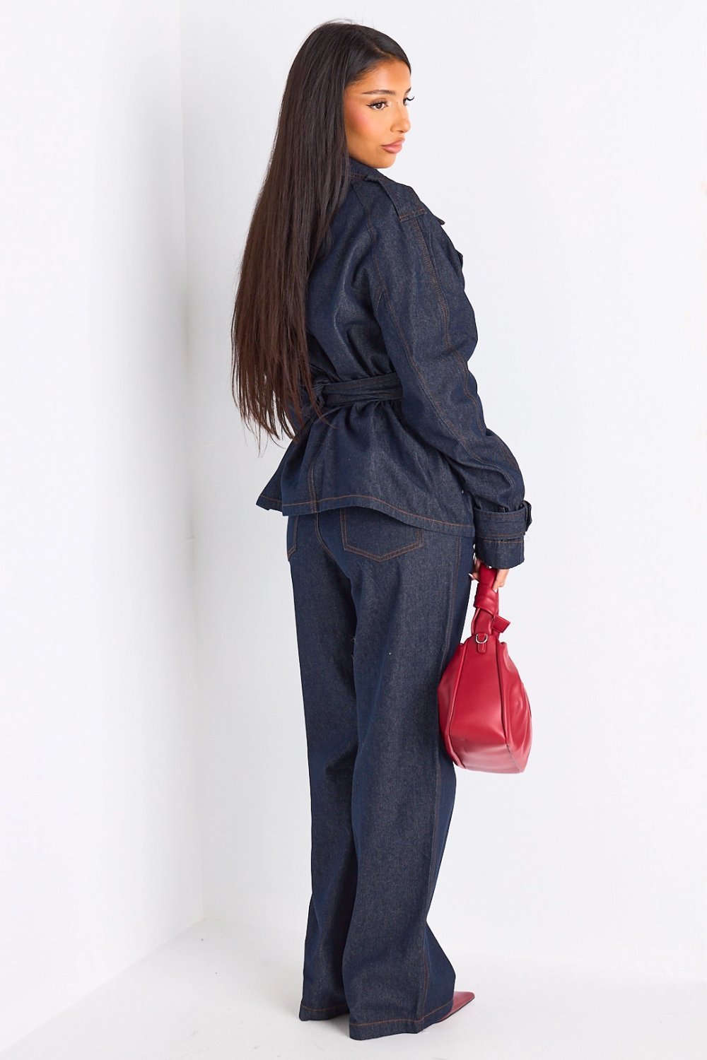 Ensemble veste w pantalon jean brut