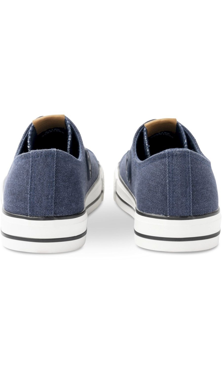 Baskets en toile bout renforcé bleu marine