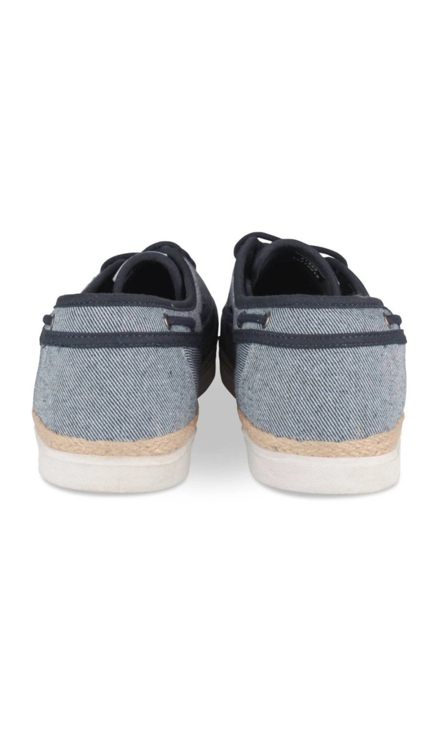 Light blue marl canvas boat shoes