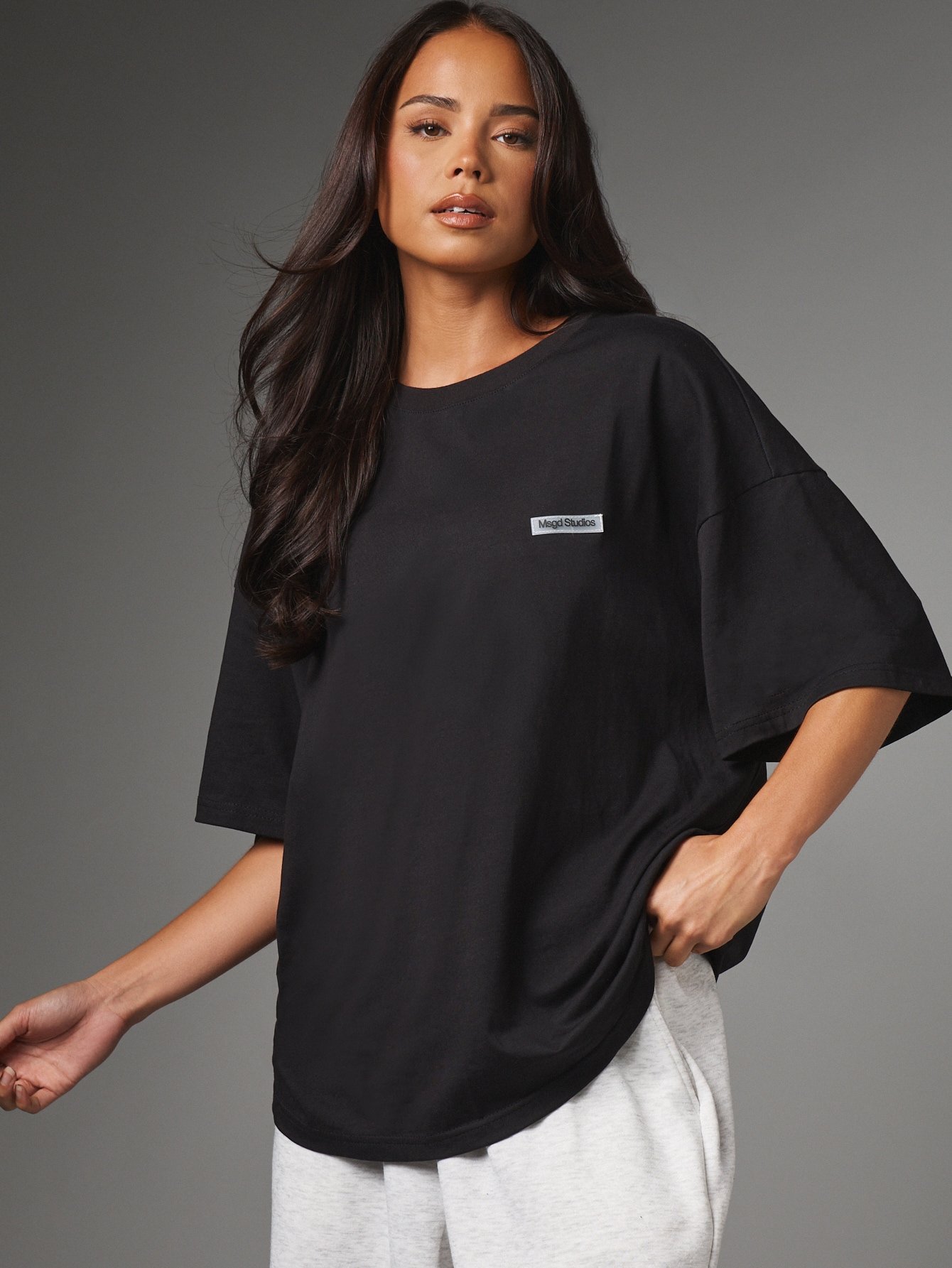 T-shirt oversize logo poitrine