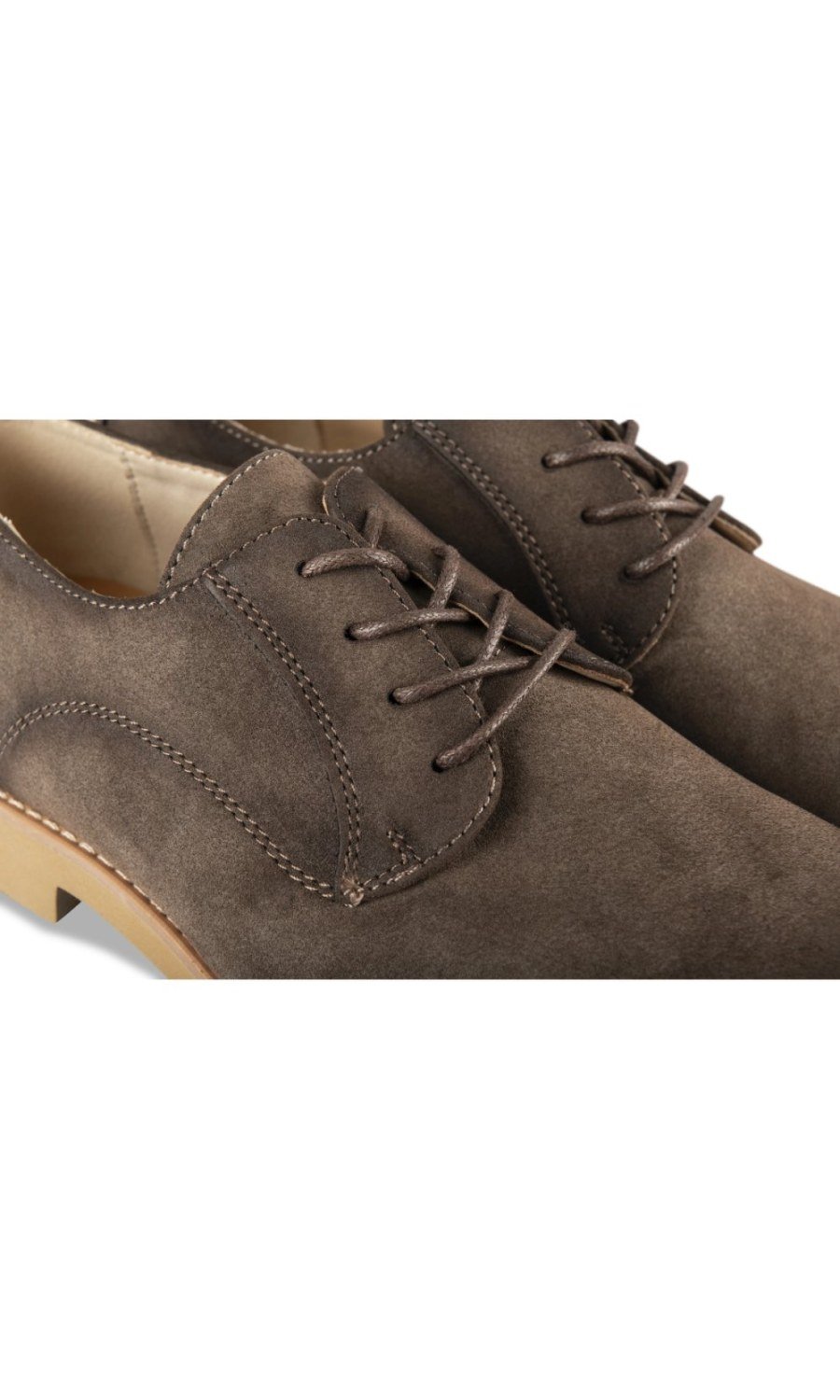 Derbies semelle gomme taupe