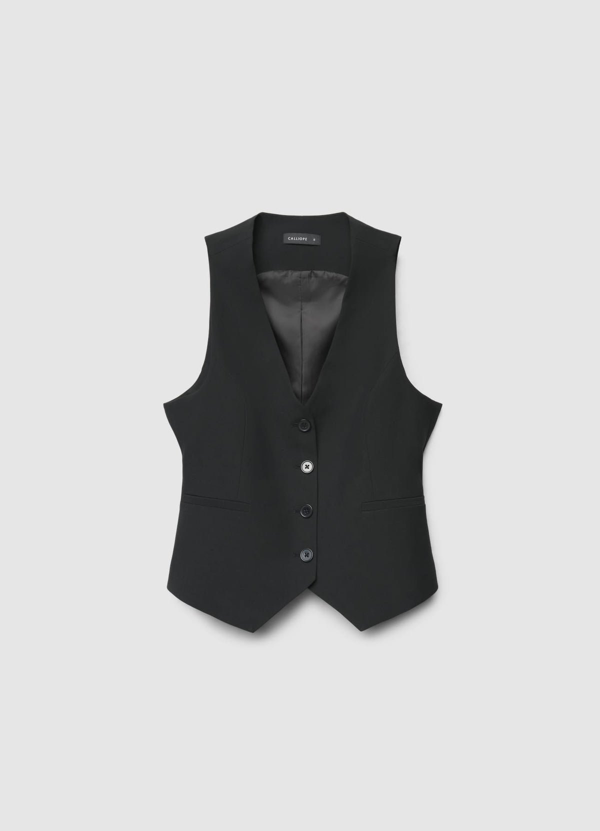 Gilet tailleur col V b boutons