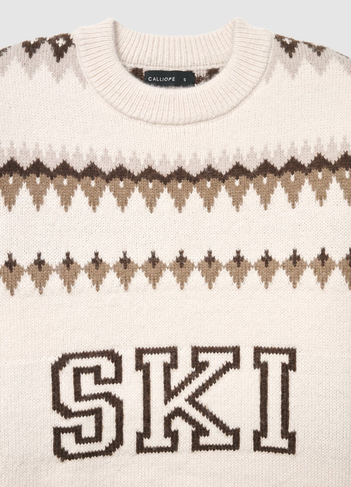 Pull jacquard jbal b ktaba SKI