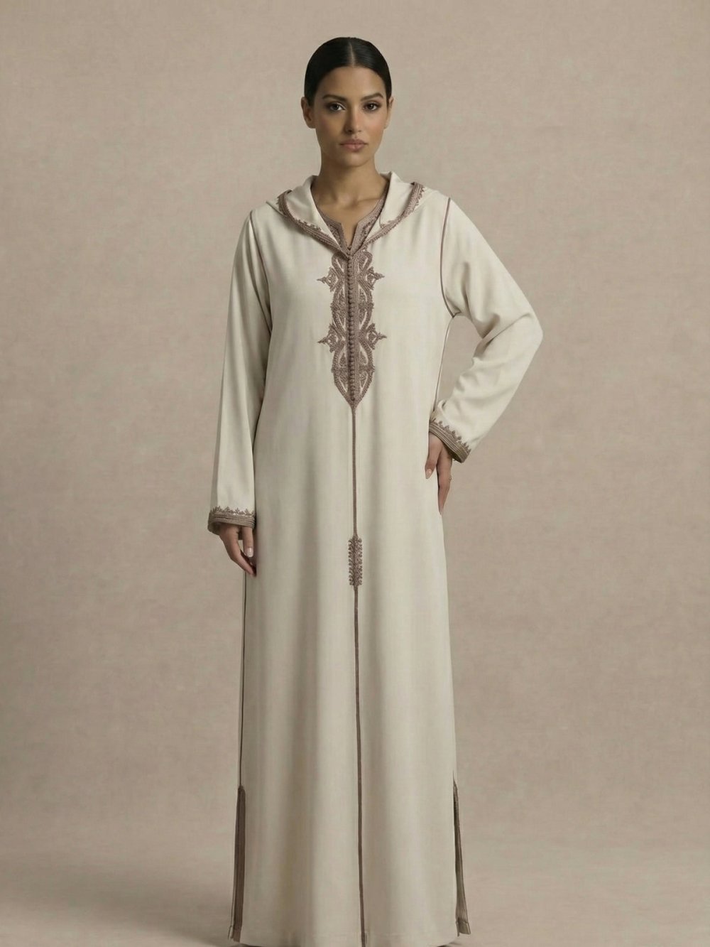 Djellaba légère et pantalon