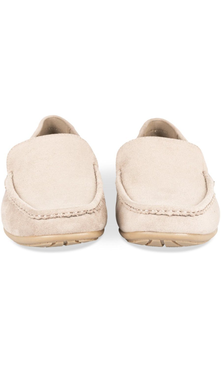 Plain off-white driving loafers