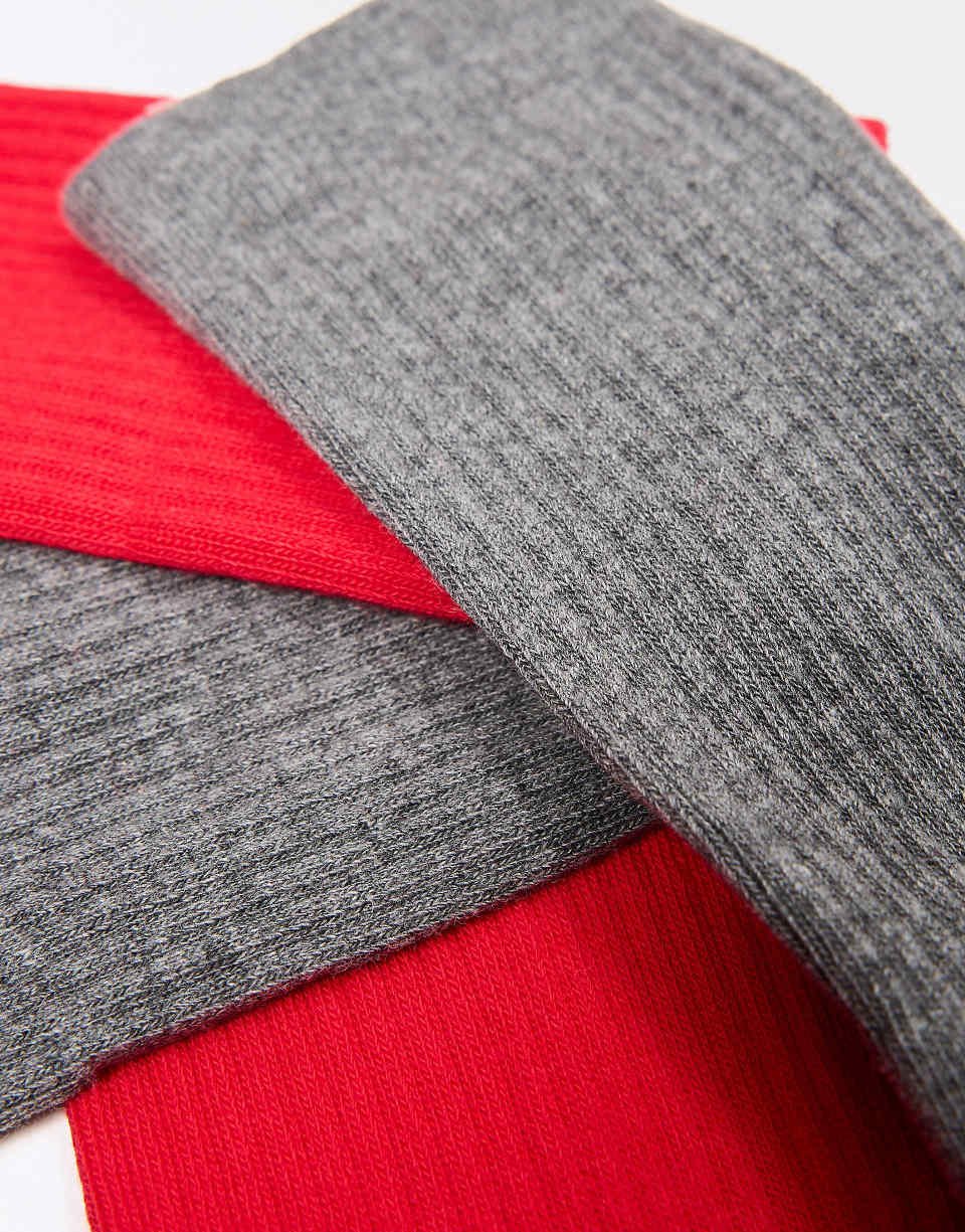 Lot de 2 chaussettes rouges