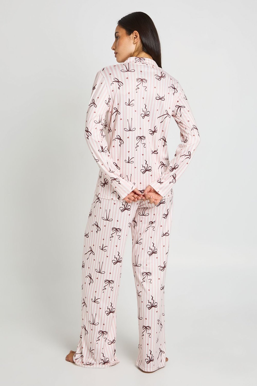 Pyjama chemise w sarwal b fyonkat wardi fate7