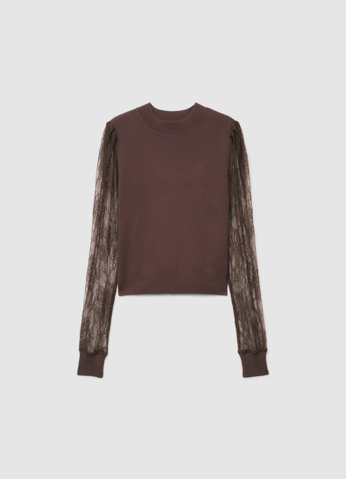 Top with long lace sleeves