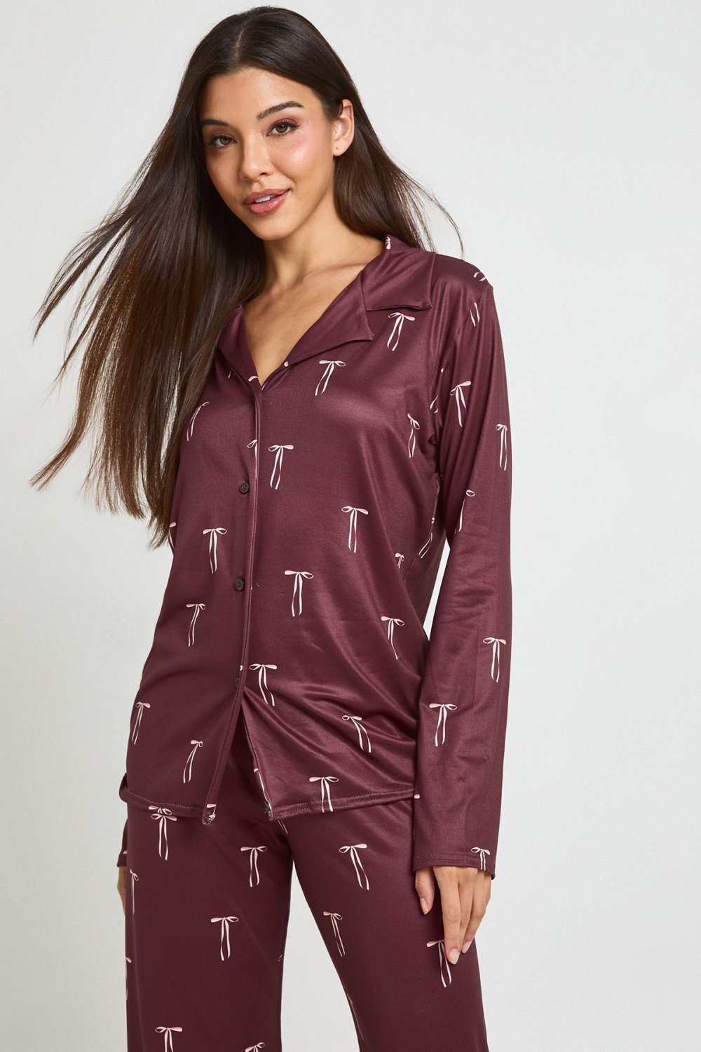 Pyjama haut et pantalon à nœuds