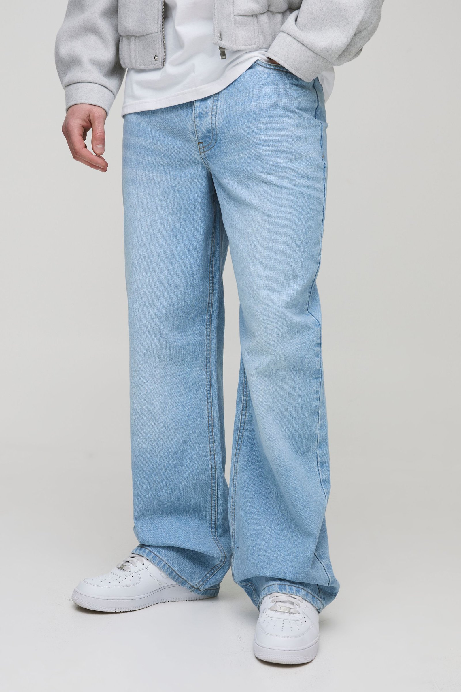 Jeans Rigide Décontracté pour Grandes Tailles