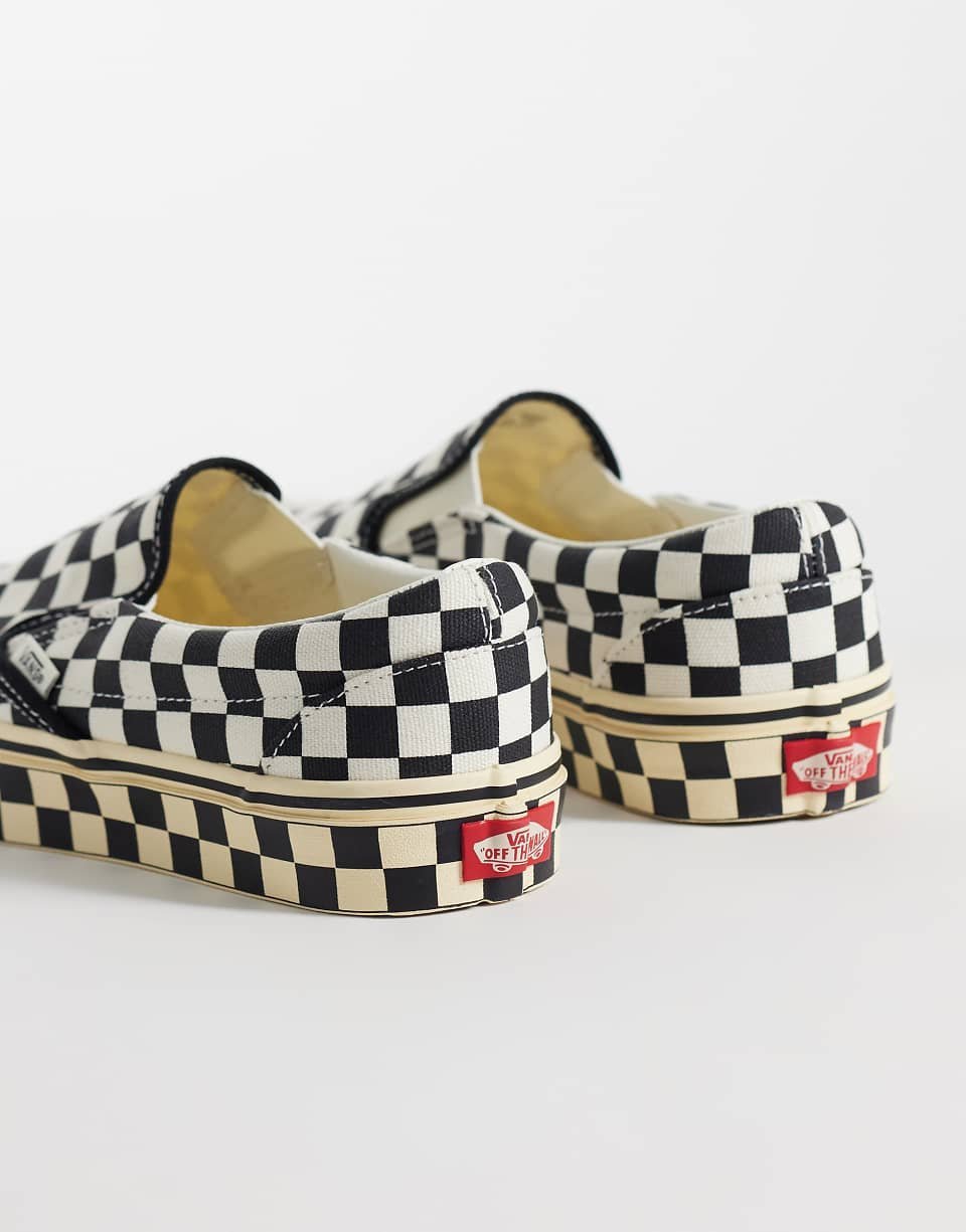 Classic Slip-On trainers in black and white check