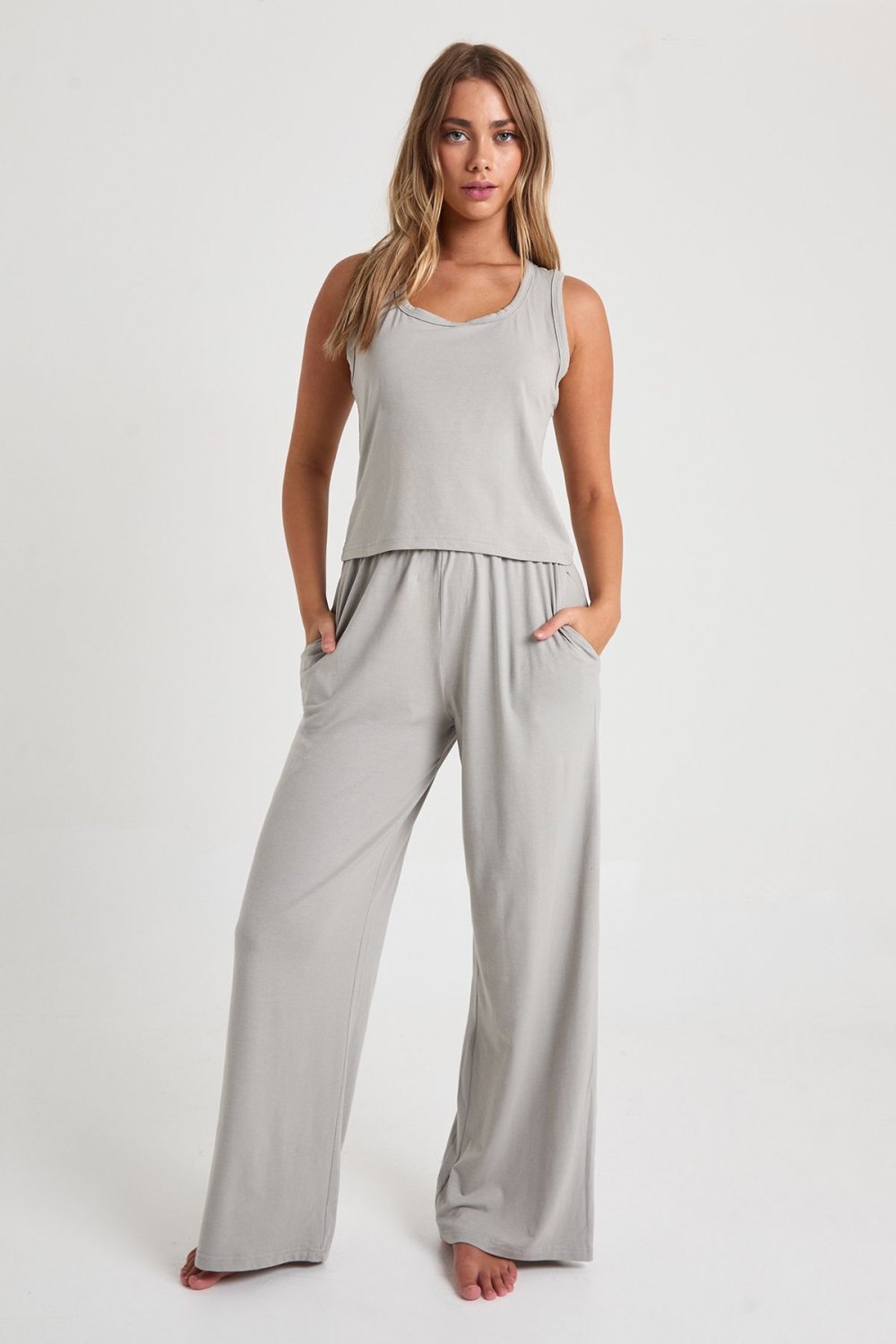 Modal vest and trouser pyjama set