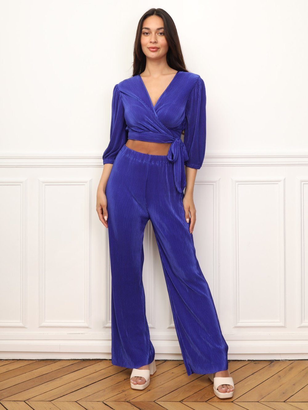 Ensemble top cache-coeur w pantalon, zre9