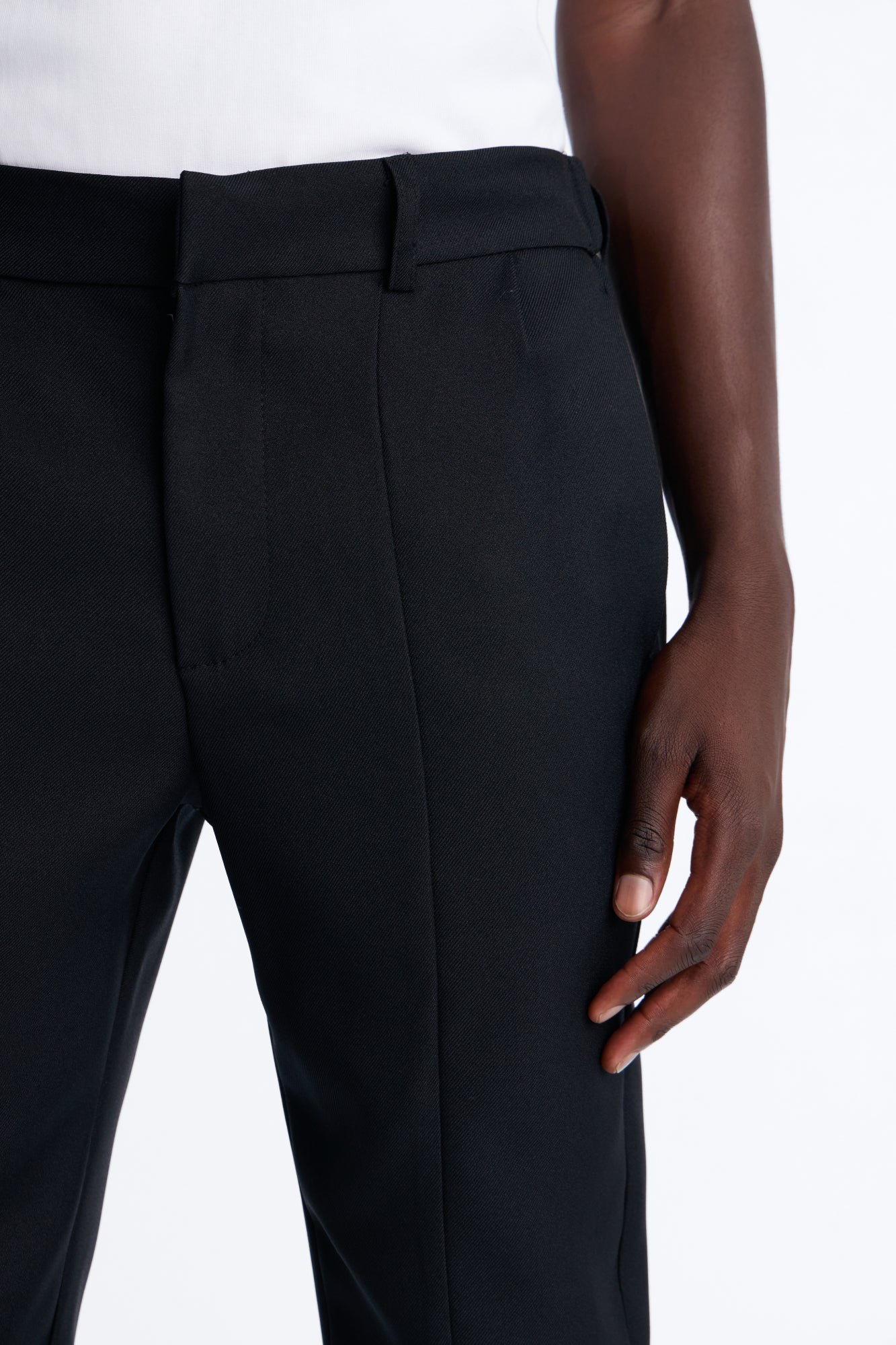 Slim twill hybrid waist trousers