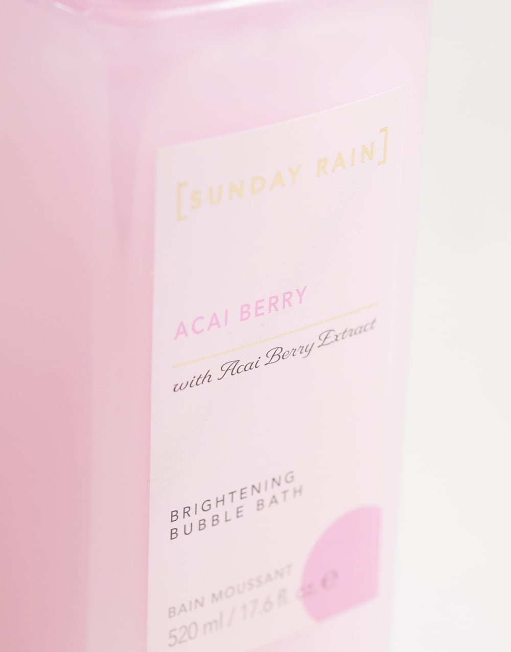 Acai berry scented bubble bath