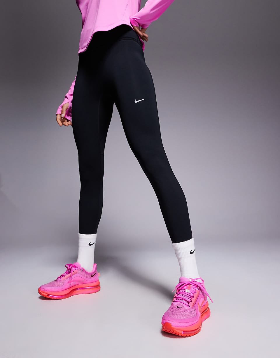 Tempo - Legging 7/8 en tissu Dri-Fit à taille haute - Noir