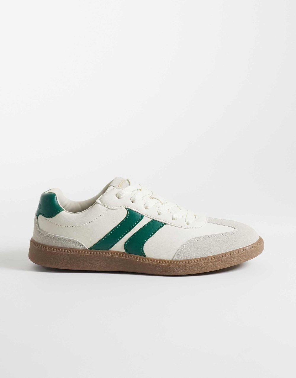 Low-top gum sole trainers in off-white