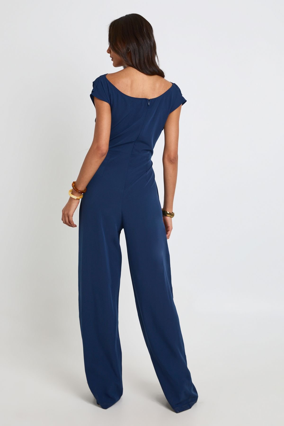 Combinaison Pantalon Large Asymétrique Pour Grandes Tailles