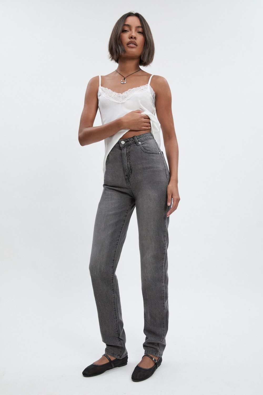 Grey slim jeans - Plus size