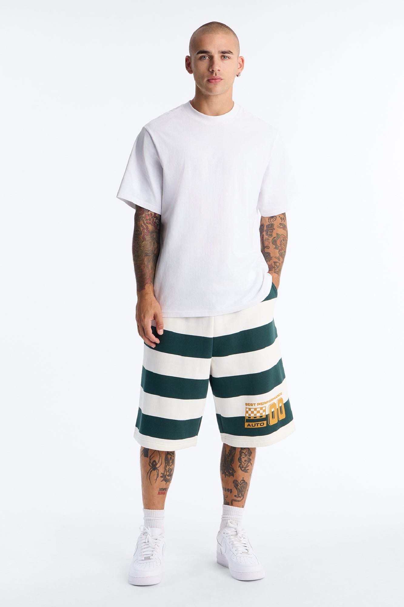Racing Society Stripe Sweatshort