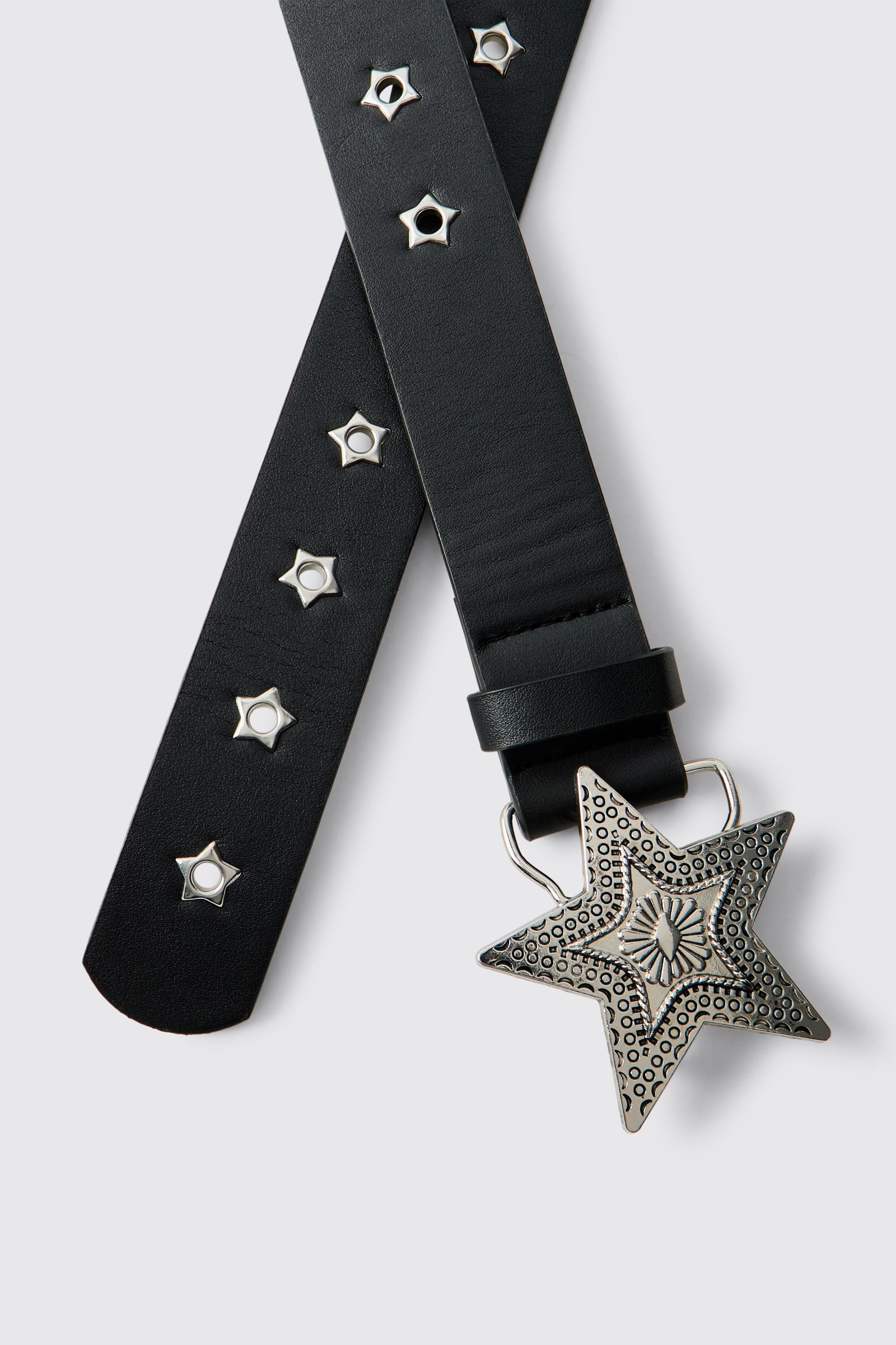 PU Star Buckle Belt