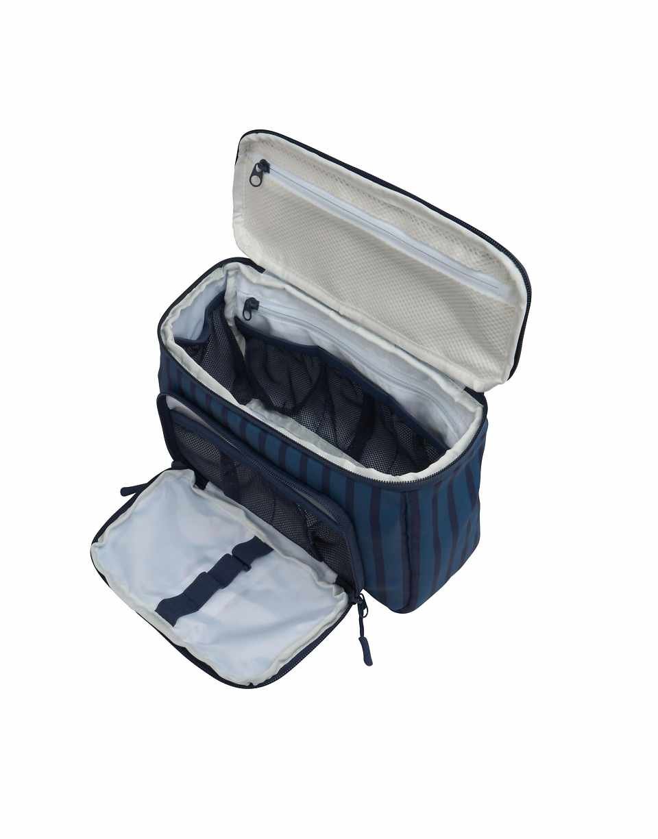 Classic striped wash bag - Blue