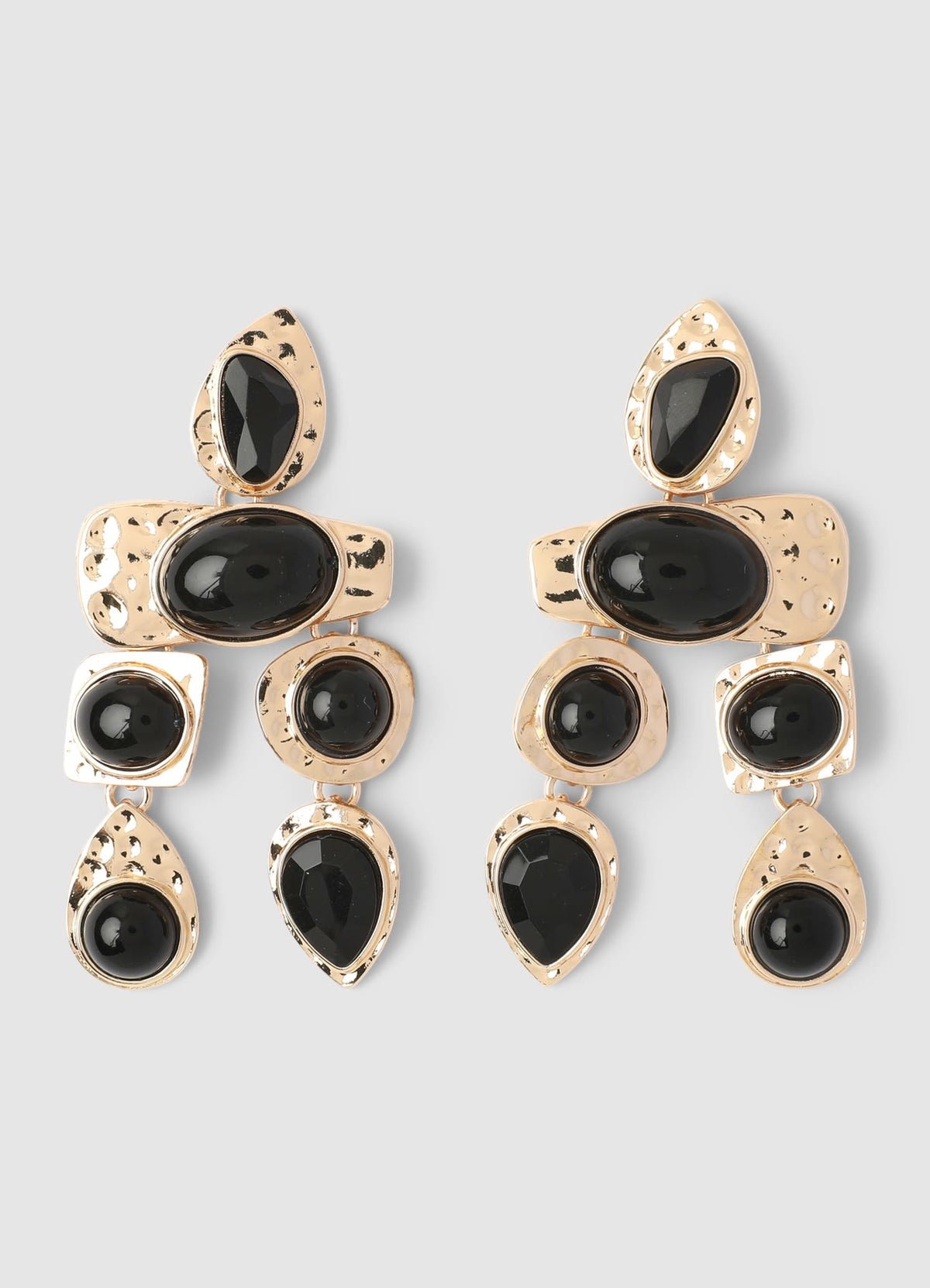 Boucles d'oreilles pendantes à pierres