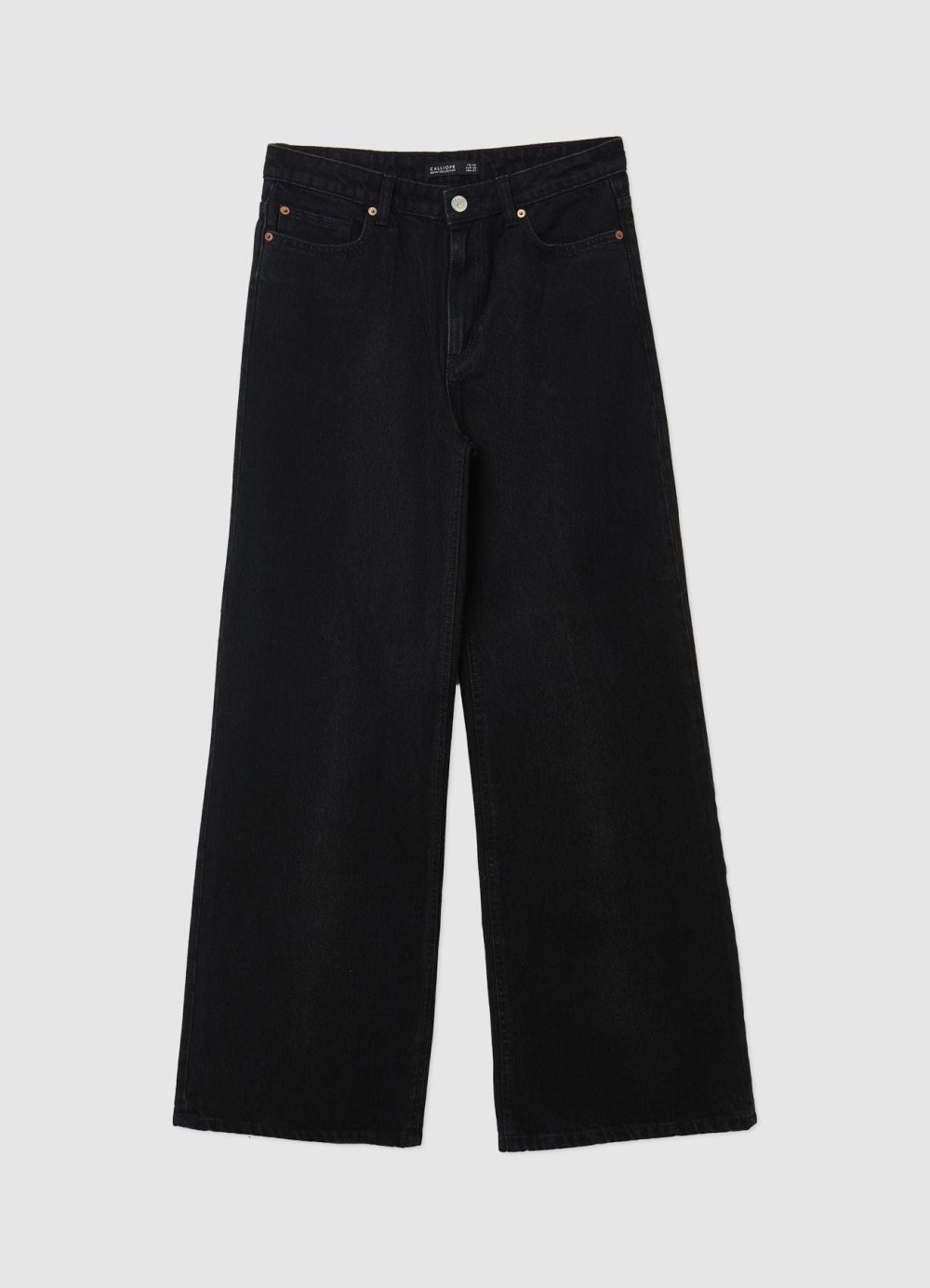 Jean palazzo taille haute uni k7el