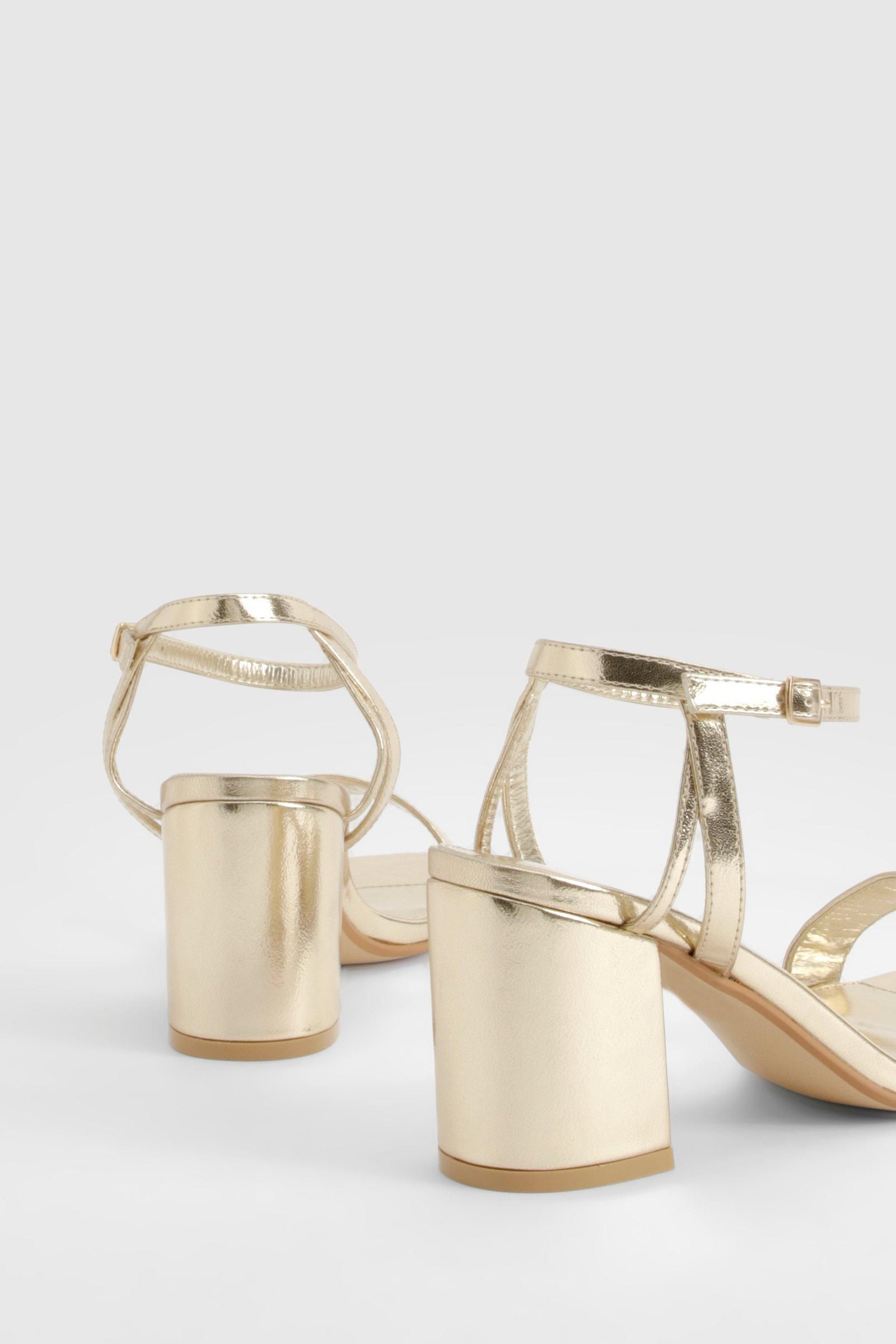 Two Part Square Toe Block Heels