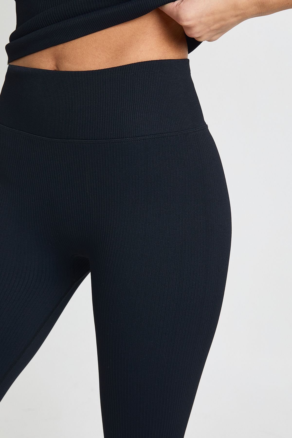 Legging de sport côtelé sans coutures