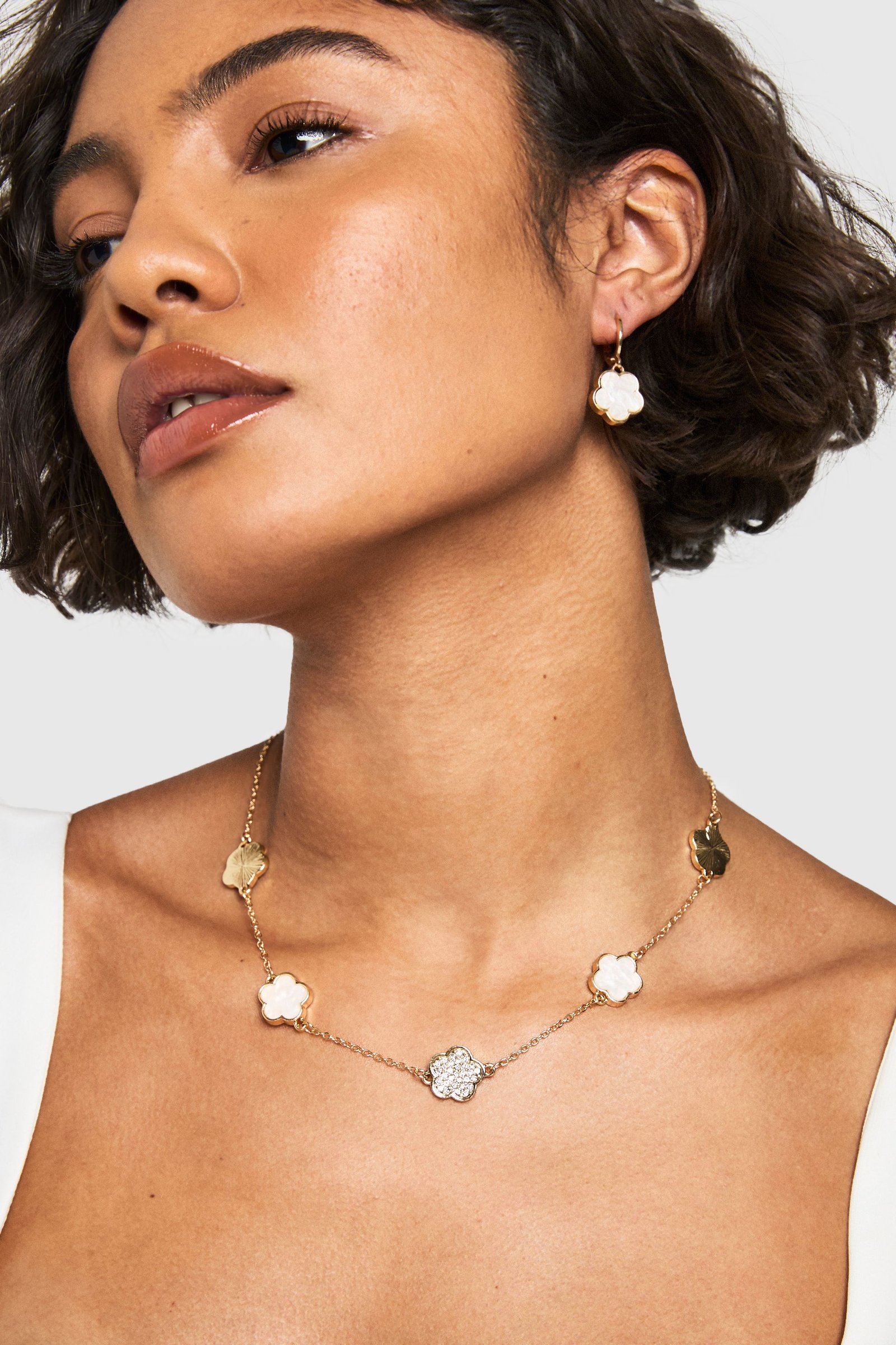 Collier b warda émaillée