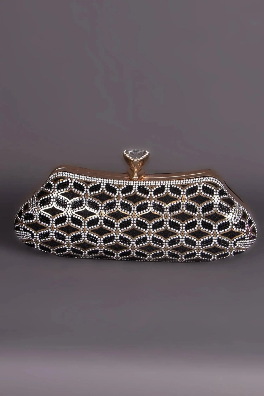 Minaudière k7la m3emmra b strass losanges