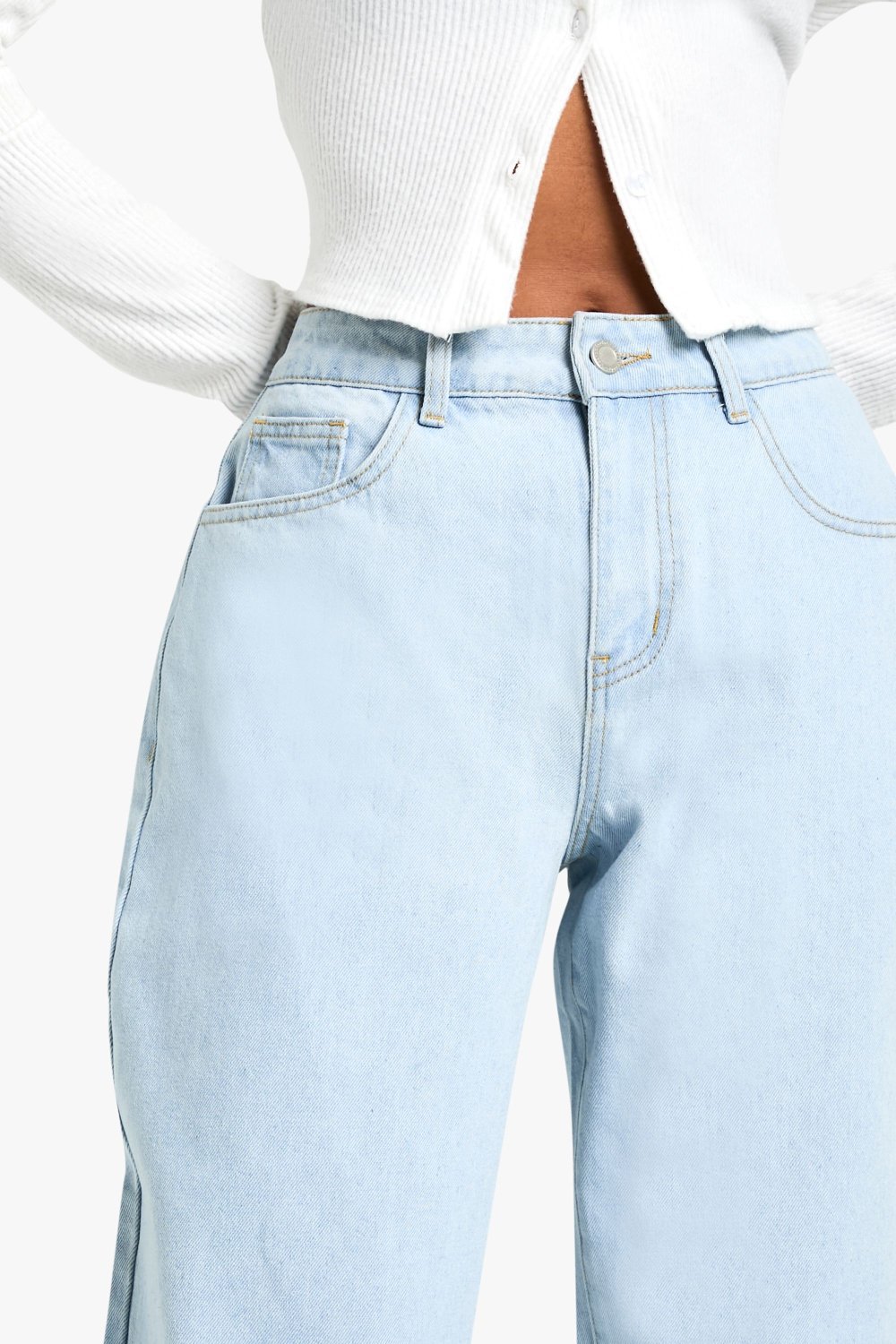Jean baggy bleu très clair