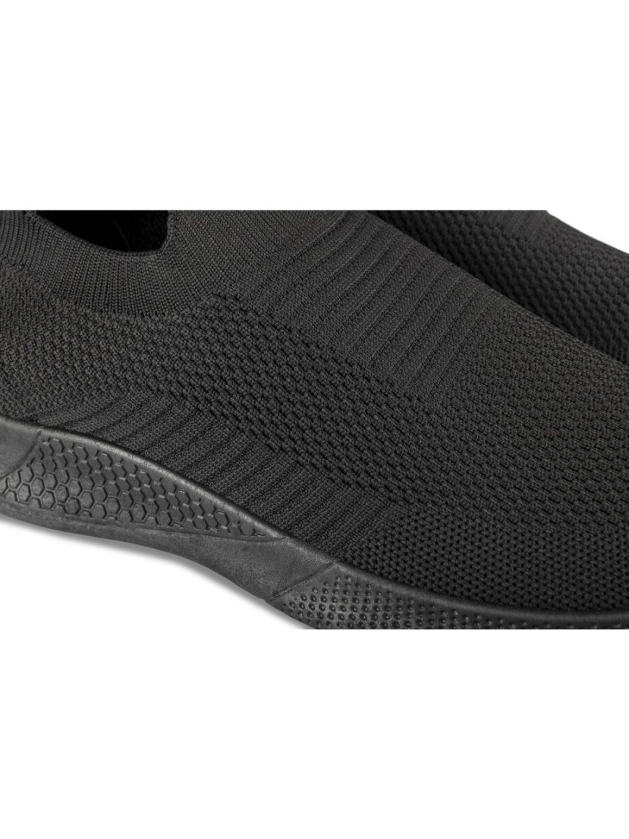 Black knit sock sneakers