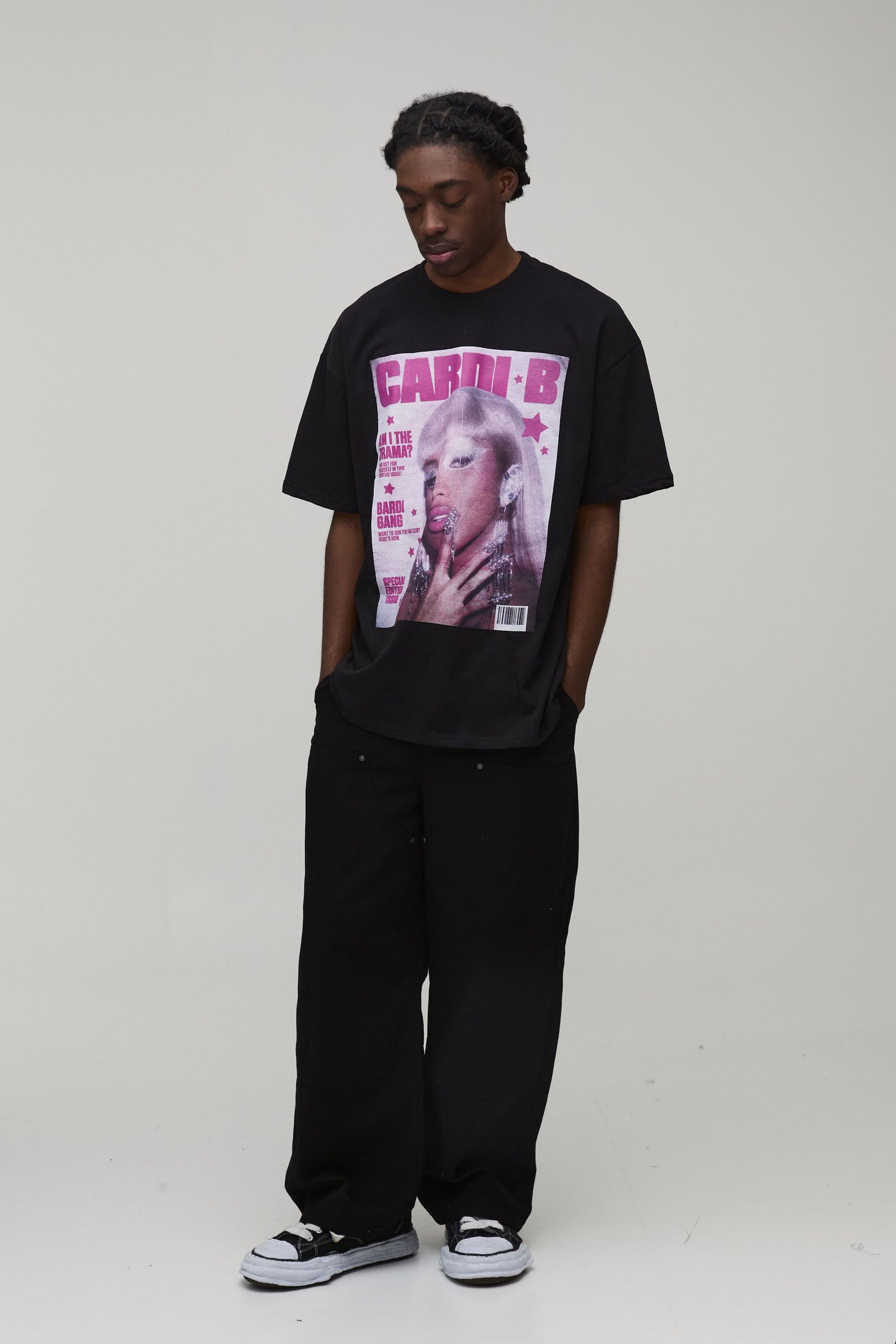 T-shirt oversize imprimé Cardi B