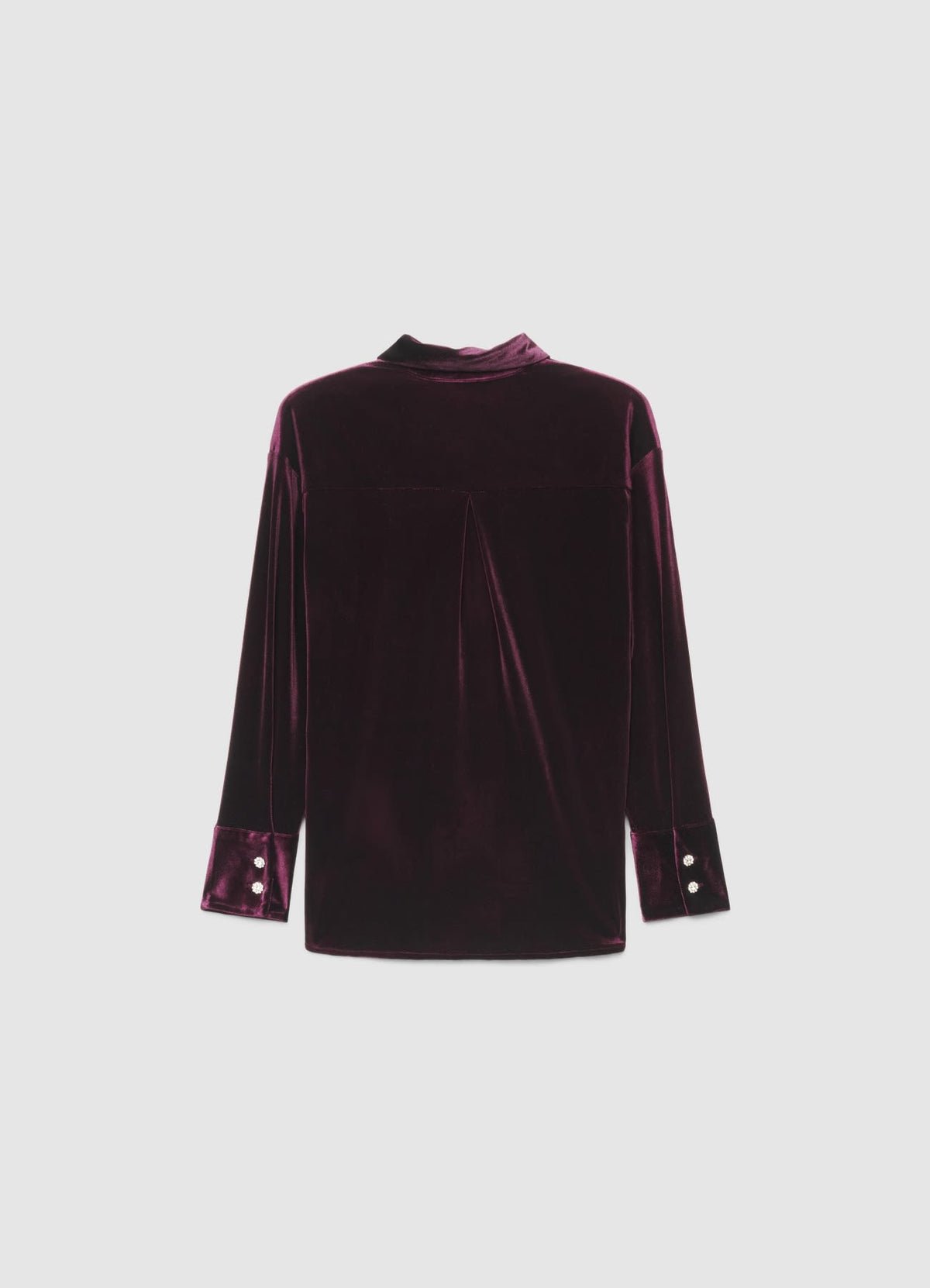 Chemise velours côtelé b boutons bijoux
