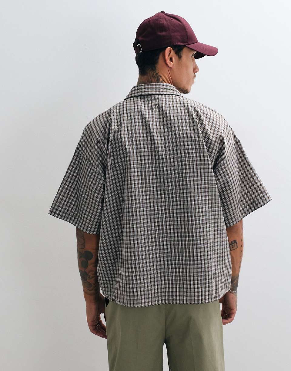 Chemise boxy b kmam qsar carreaux - Lon 7jar