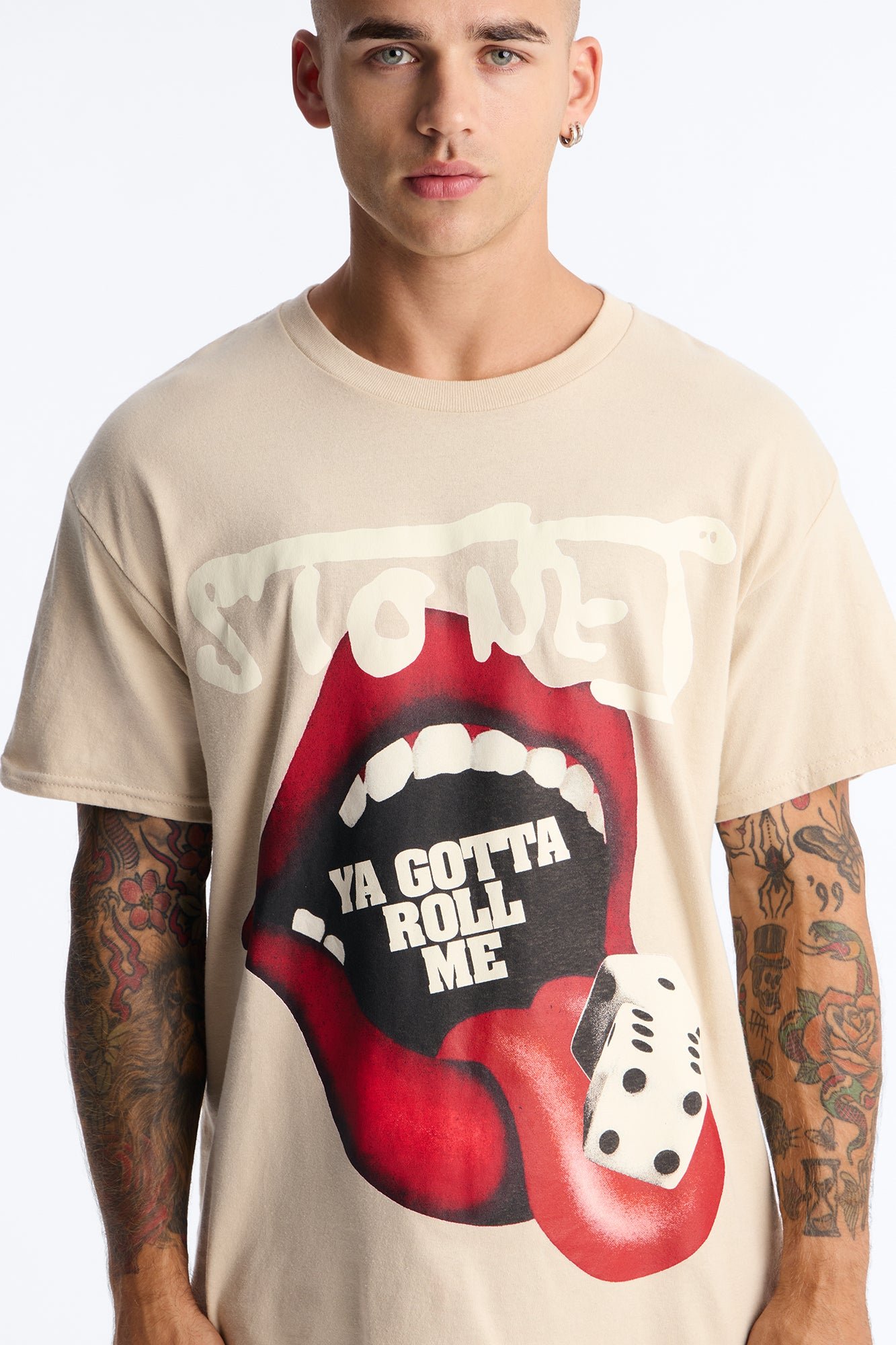 تيشيرت واسع Rolling Stones Ya Gotta Roll Me