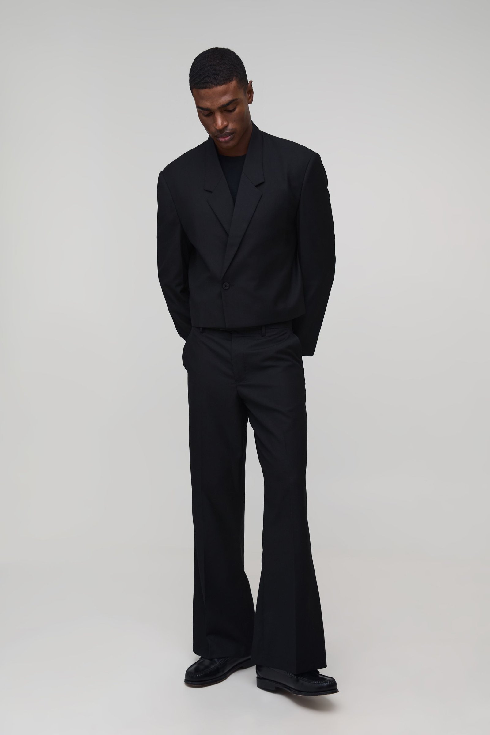 Pantalon de costume coupe évasée