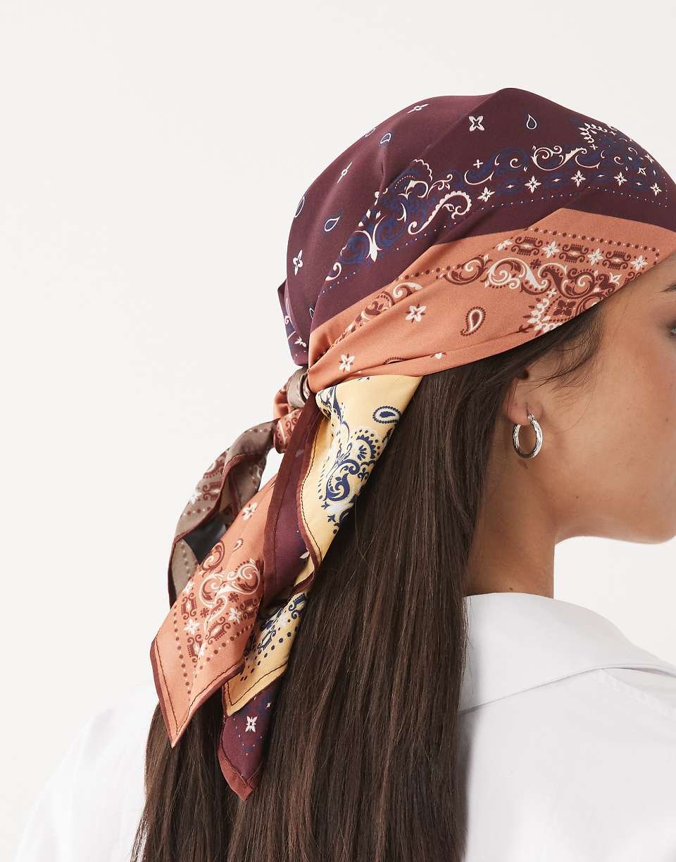 Foulard imprimé bandana - Multicolore