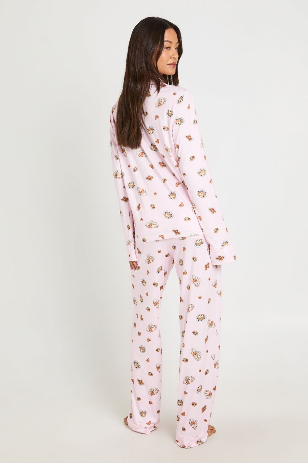 Pyjama haut et pantalon imprimé petit-déjeuner - Tall