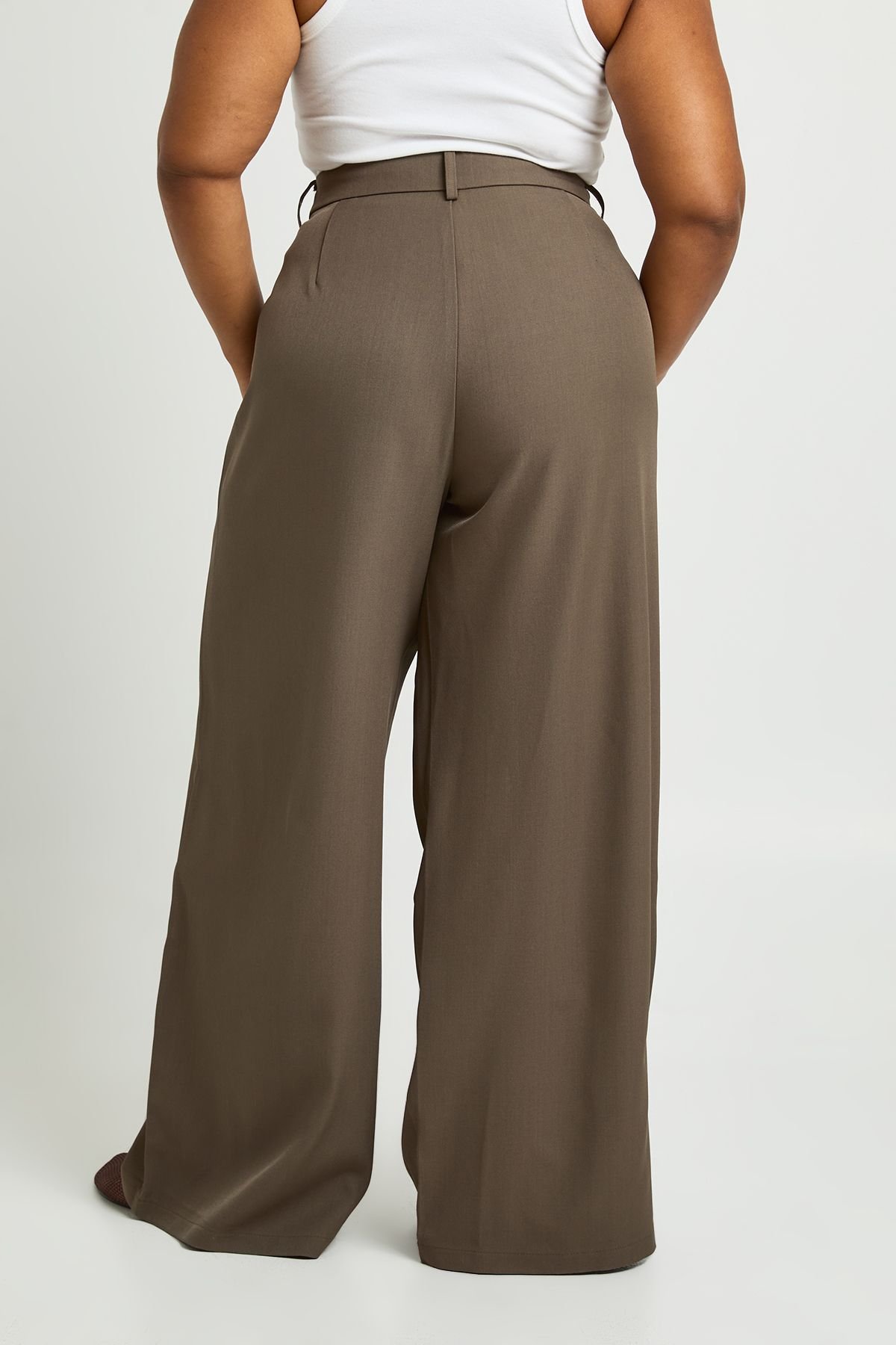 Pantalon à jambes larges - Grande taille