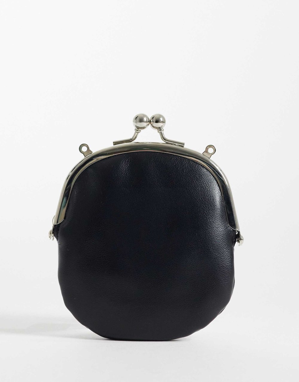 Black mini clutch bag with charms