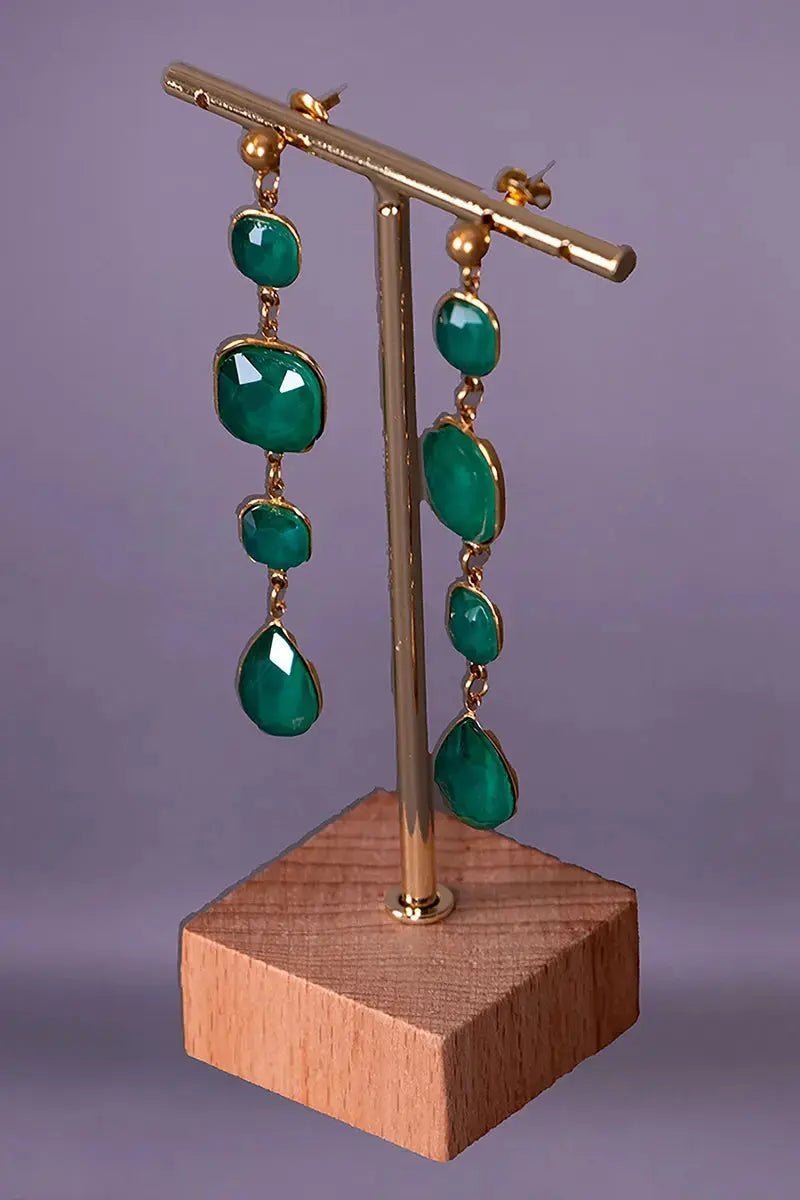 Boucles d'oreilles twal b 7jer khdrin